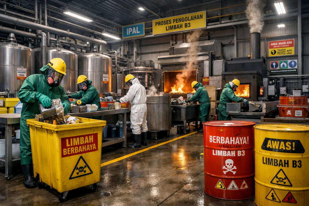 Pemusnahan Produk Menggunakan Incinerator